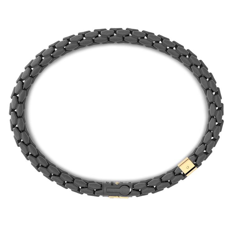 Pulsera Zancan de oro de 18 quilates y titanio