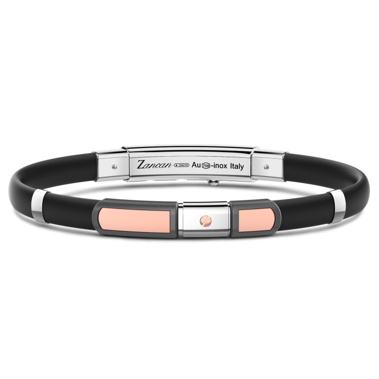 Zancan bracelet in 18k gold, titanium and silver