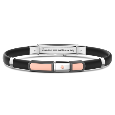 Zancan bracelet in 18k gold, titanium and silver