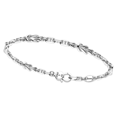 Zancan silver bracelet with nautical knots.