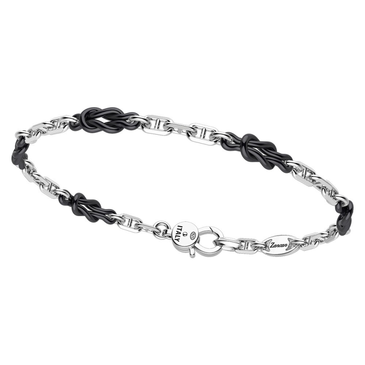 Zancan-Armband aus Silber mit Seemannsknoten.