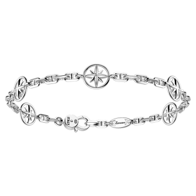 Zancan silver bracelet with wind rose.