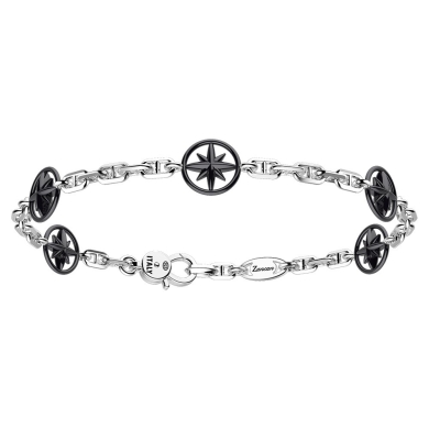 Zancan silver bracelet with wind rose.