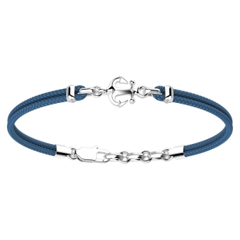 Bracciale Zancan in kevlar con ancora in argento. 2