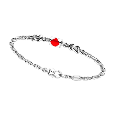 Zancan-Armband aus Silber mit nautischen Flaggen.
