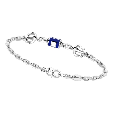 Zancan silver bracelet with nautical flags.