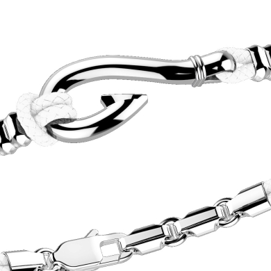 Zancan silver bracelet with silver hook.