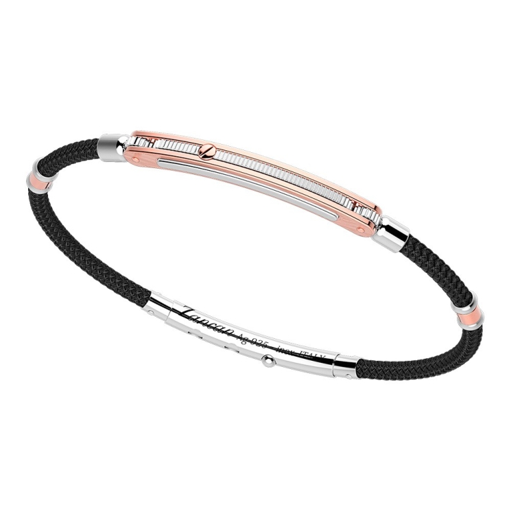 Zancan-Armband aus Silber mit Einsätzen aus 18-karätigem Gold und Kevlar.