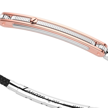 Zancan-Armband aus Silber mit Einsätzen aus 18-karätigem Gold und Kevlar. 2