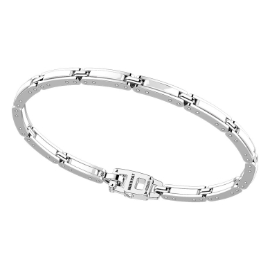 Bracciale in argento e ceramica.