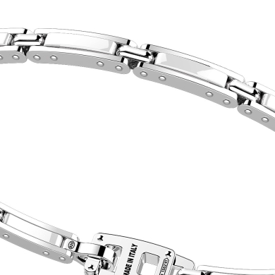 Bracciale in argento e ceramica.