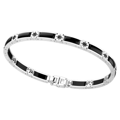 Bracciale Zancan in argento e ceramica con rose dei venti.