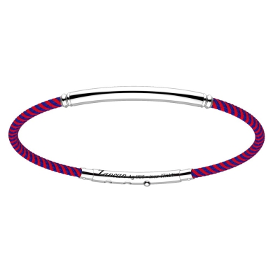Zancan kevlar bracelet with silver tag.