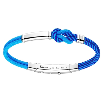 Zancan kevlar bracelet with silver tag.
