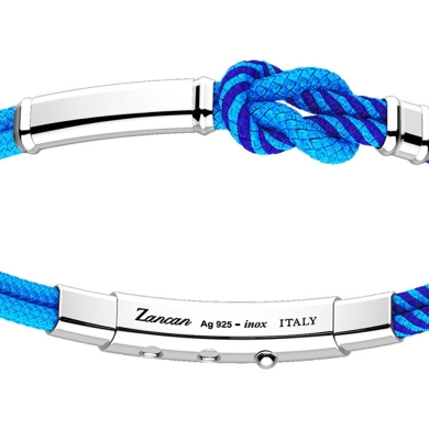 Zancan kevlar bracelet with silver tag.