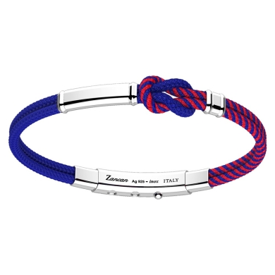 Zancan kevlar bracelet with silver tag.