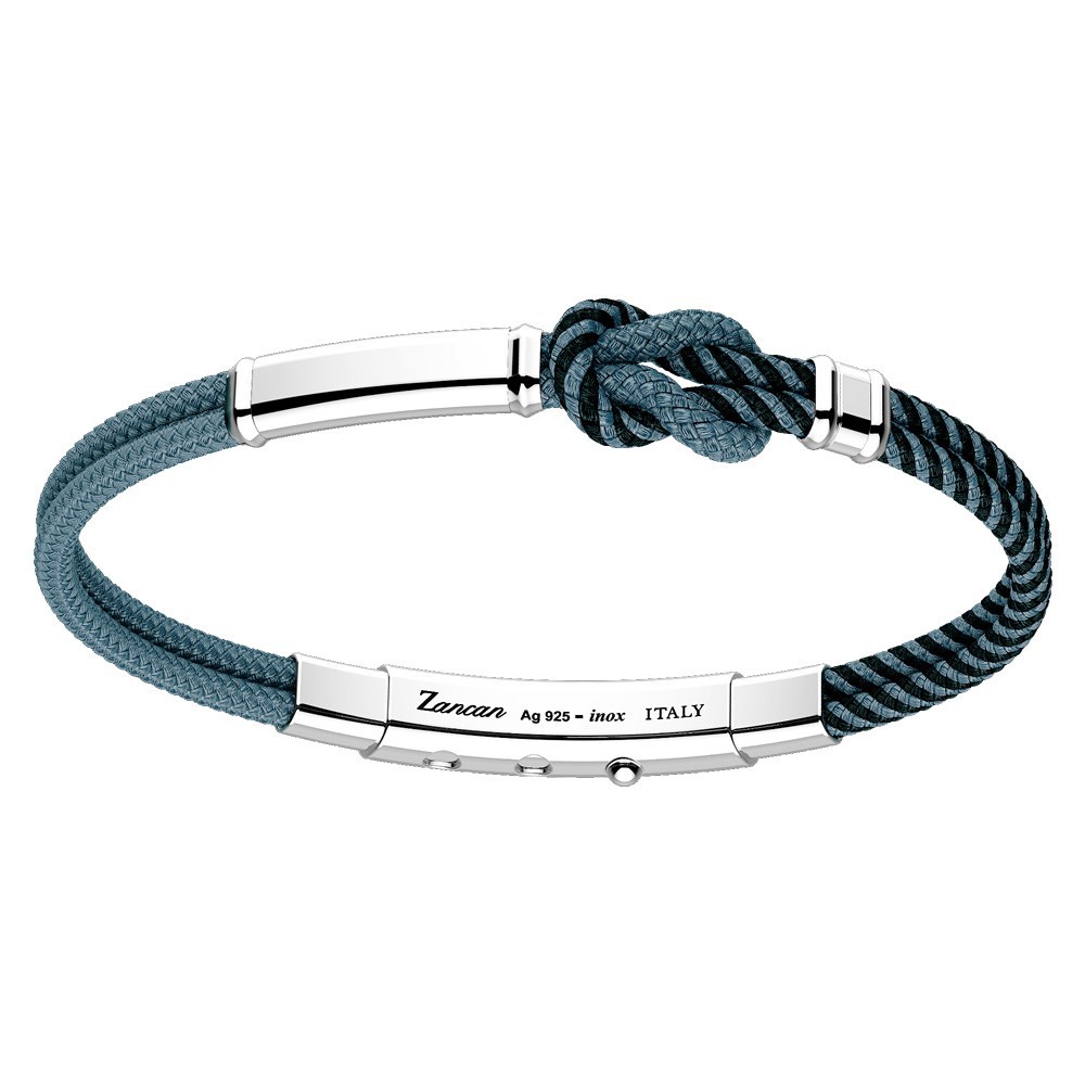 Zancan kevlar bracelet with silver tag.