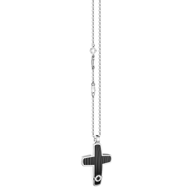 Collier Zancan en argent avec pendentif croix.