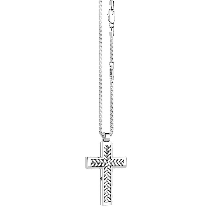 Collana Zancan in argento con pendente a croce.