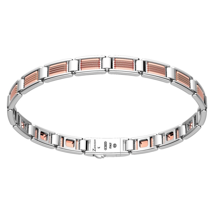 Bracciale in oro ed argento.
