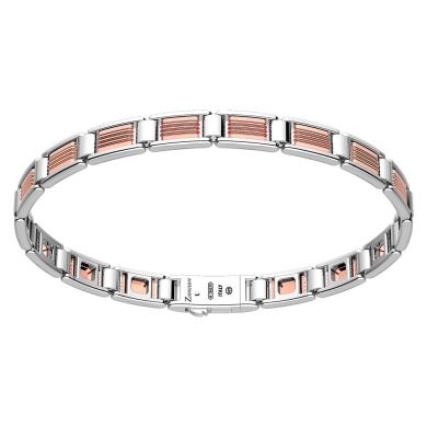 Bracciale in oro ed argento.