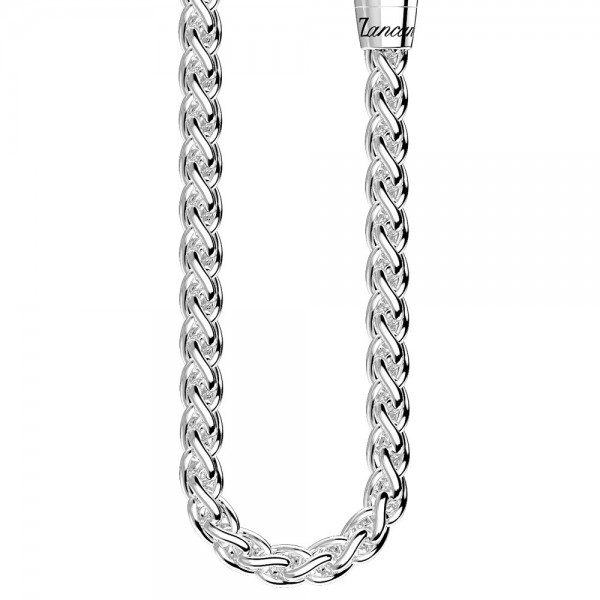 Collana Zancan in argento a maglia intrecciata.