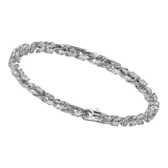Zancan silver link-only bracelet.