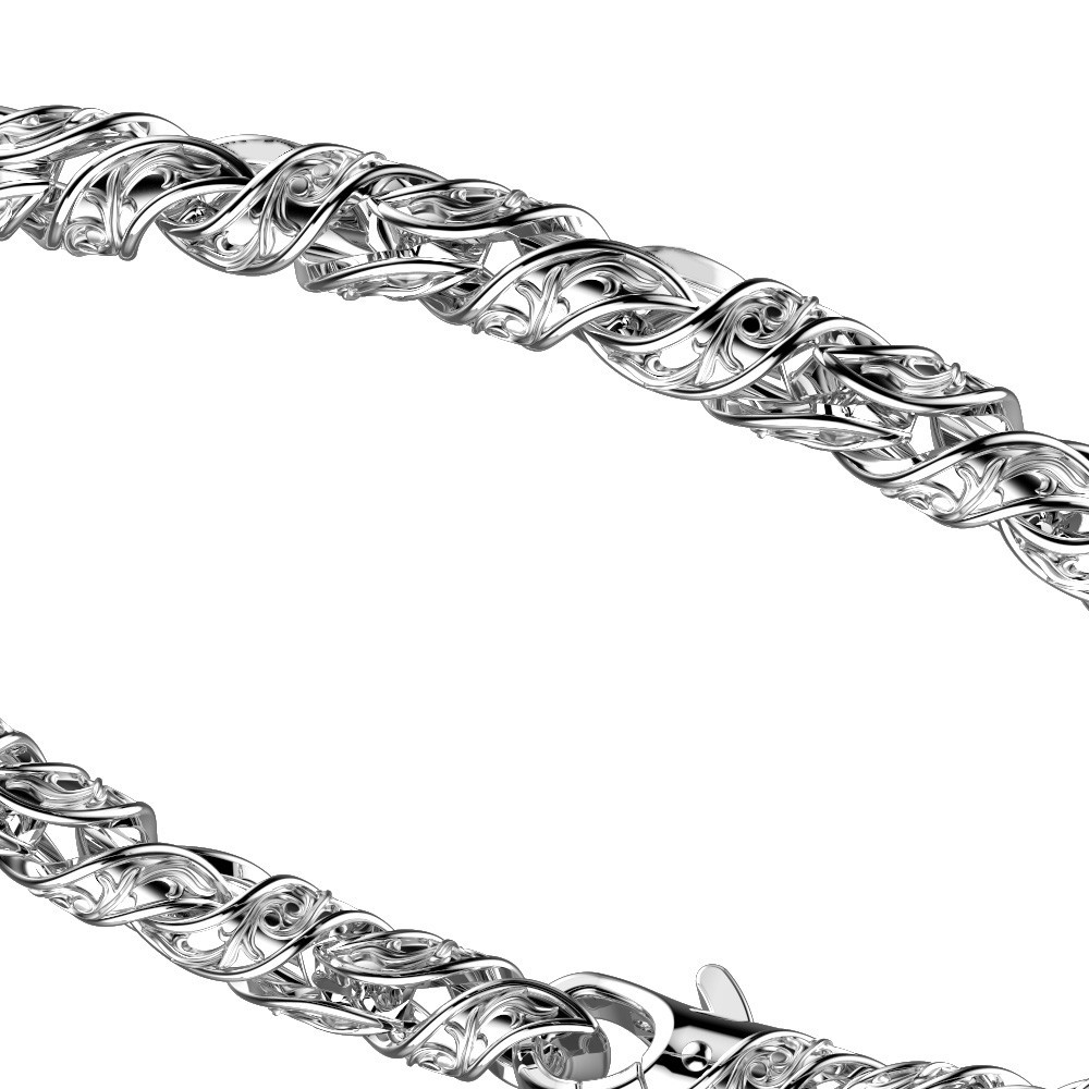 Zancan silver link-only bracelet.