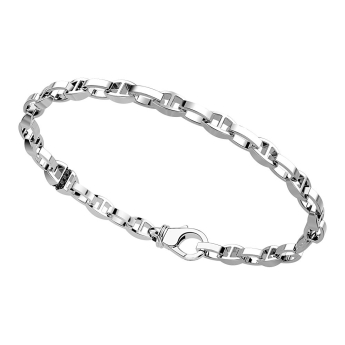Bracciale Zancan solo maglia in argento.