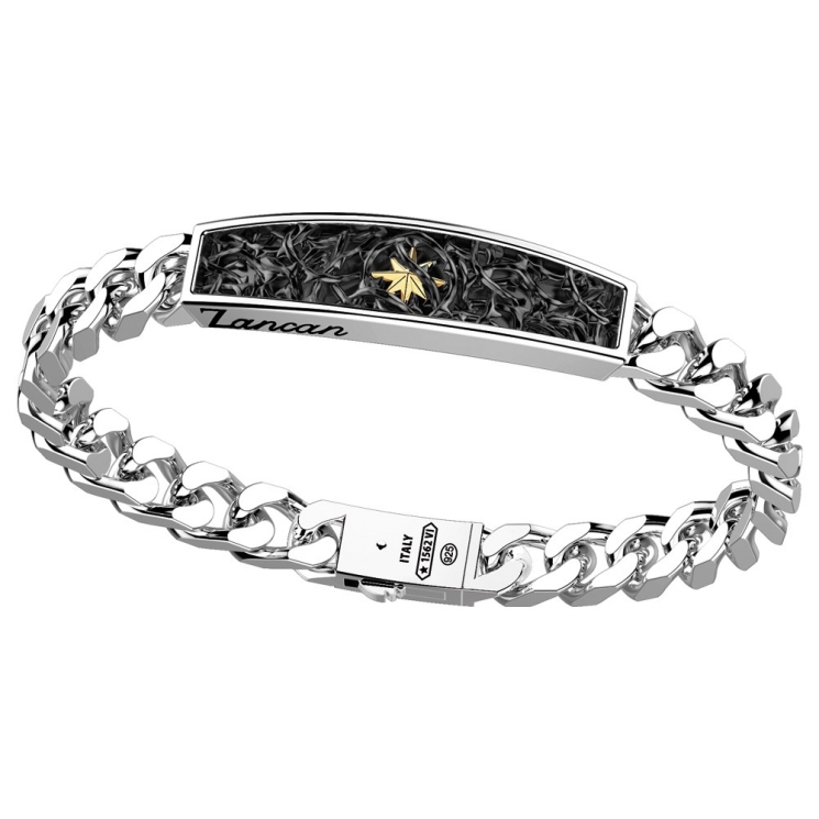 Bracelet with wind rose on plate