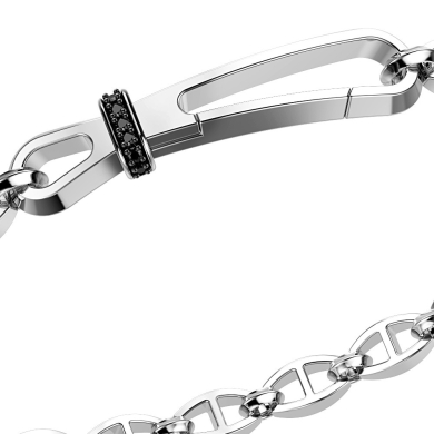Zancan silver link-only bracelet
