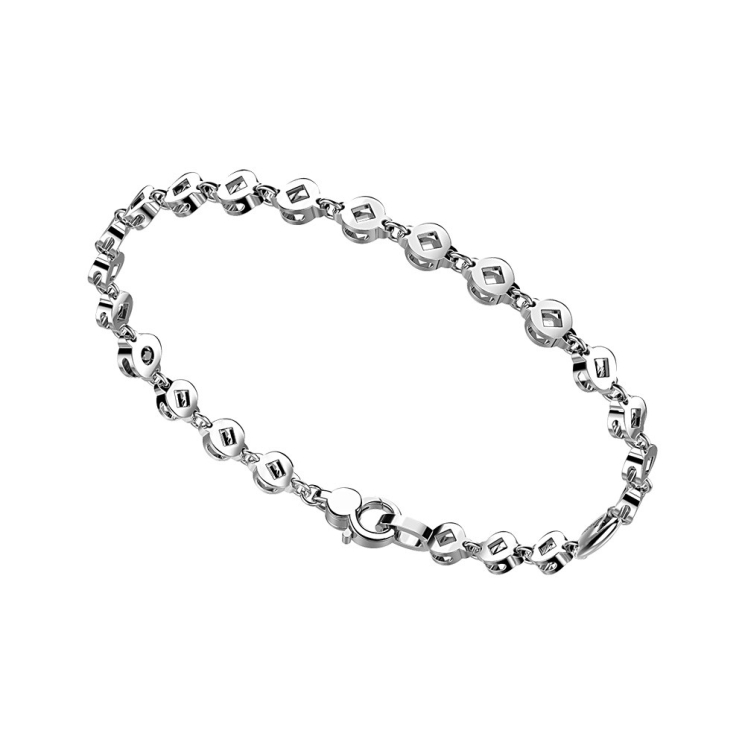 Zancan silver link-only bracelet