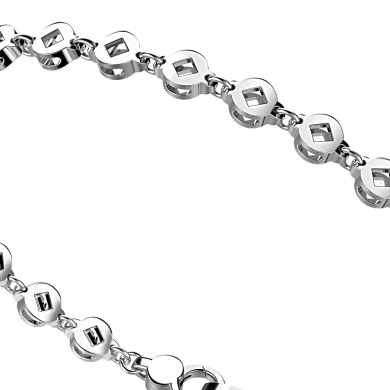 Zancan silver link-only bracelet
