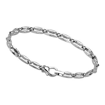 Zancan silver link-only bracelet