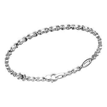 Zancan silver link-only bracelet