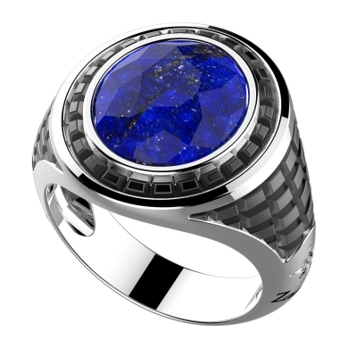Anello in argento con Lapis.