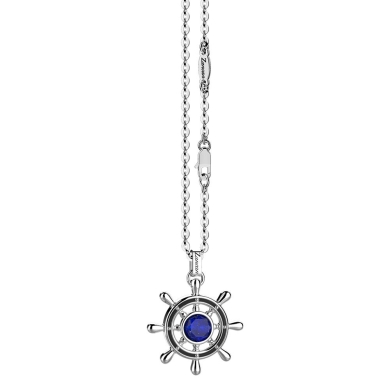 Collana con Lapis su pendente a timone