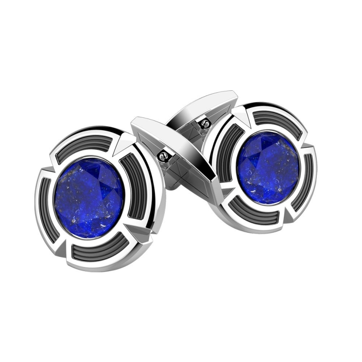 Gemelli in argento con Lapis.
