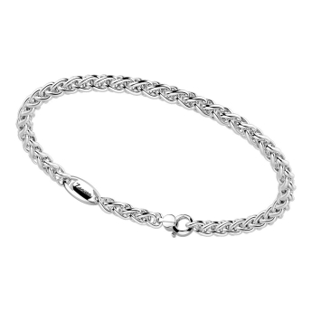 Pulsera Zancan de plata de cola de zorro.