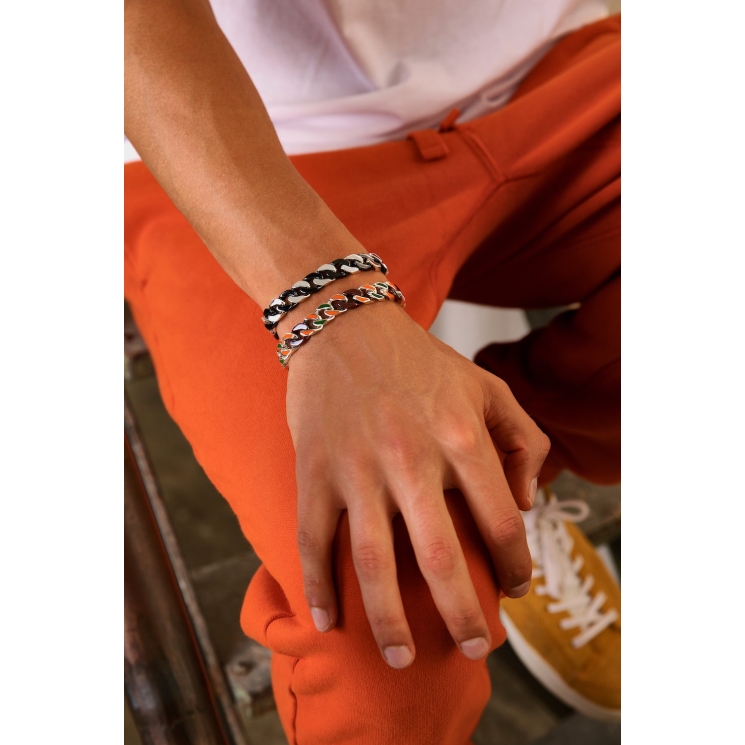 Bracciale da uomo in argento.