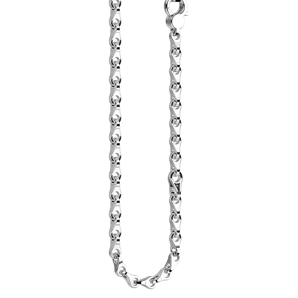 Zancan silver link-only necklace.