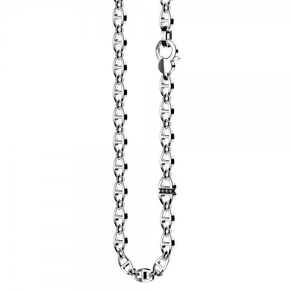 Zancan silver link-only necklace.