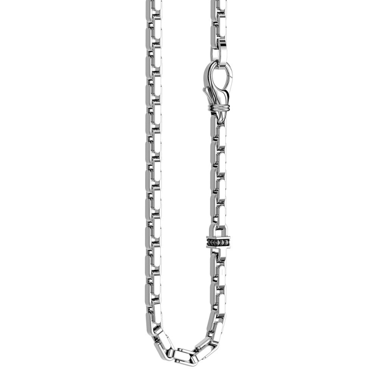 Zancan silver link-only necklace.