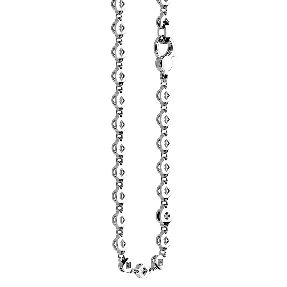 Zancan silver link-only necklace.