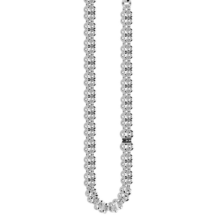 Zancan silver link-only necklace.