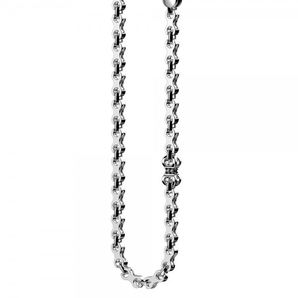Zancan silver link-only necklace.