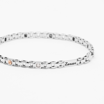Bracciale da uomo in oro bianco. 2