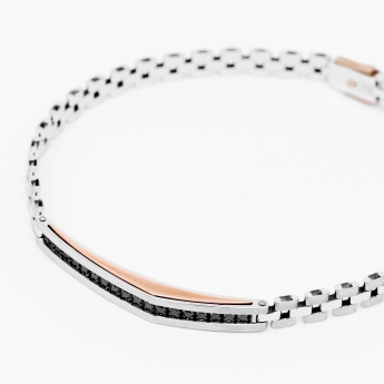 Bracciale da uomo in oro bianco. 2