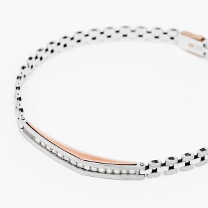 Bracciale da uomo in oro bianco. 2