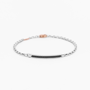 Zancan white gold bracelet with diamonds.